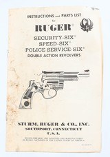 RUGERSECURITY-SIX357 MAGNUMREVOLVER(1977 YEAR MODEL - LNIB) - 13 of 13
