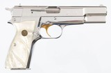 BROWNINGHI-POWER9MM"CHROME" PISTOL(CENTENNIAL MODEL - 3500 MANUFACTURED - 1978 YEAR MODEL) - 1 of 15