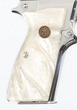 BROWNINGHI-POWER9MM"CHROME" PISTOL(CENTENNIAL MODEL - 3500 MANUFACTURED - 1978 YEAR MODEL) - 2 of 15