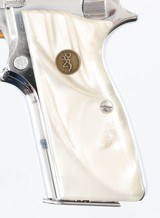 BROWNINGHI-POWER9MM"CHROME" PISTOL(CENTENNIAL MODEL - 3500 MANUFACTURED - 1978 YEAR MODEL) - 5 of 15