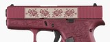 GLOCK
43X
"BLACK CHERRY & PAISLEY"
9MM
PISTOL
(NIB)
(CERAKOTED / ENGRAVED SLIDE) - 6 of 17