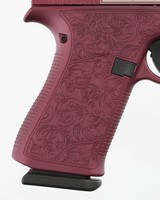 GLOCK
43X
"BLACK CHERRY & PAISLEY"
9MM
PISTOL
(NIB)
(CERAKOTED / ENGRAVED SLIDE) - 2 of 17