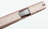 GLOCK
43X
"ROSE GOLD"
9MM
PISTOL ENGRAVED (NIB) - 9 of 17