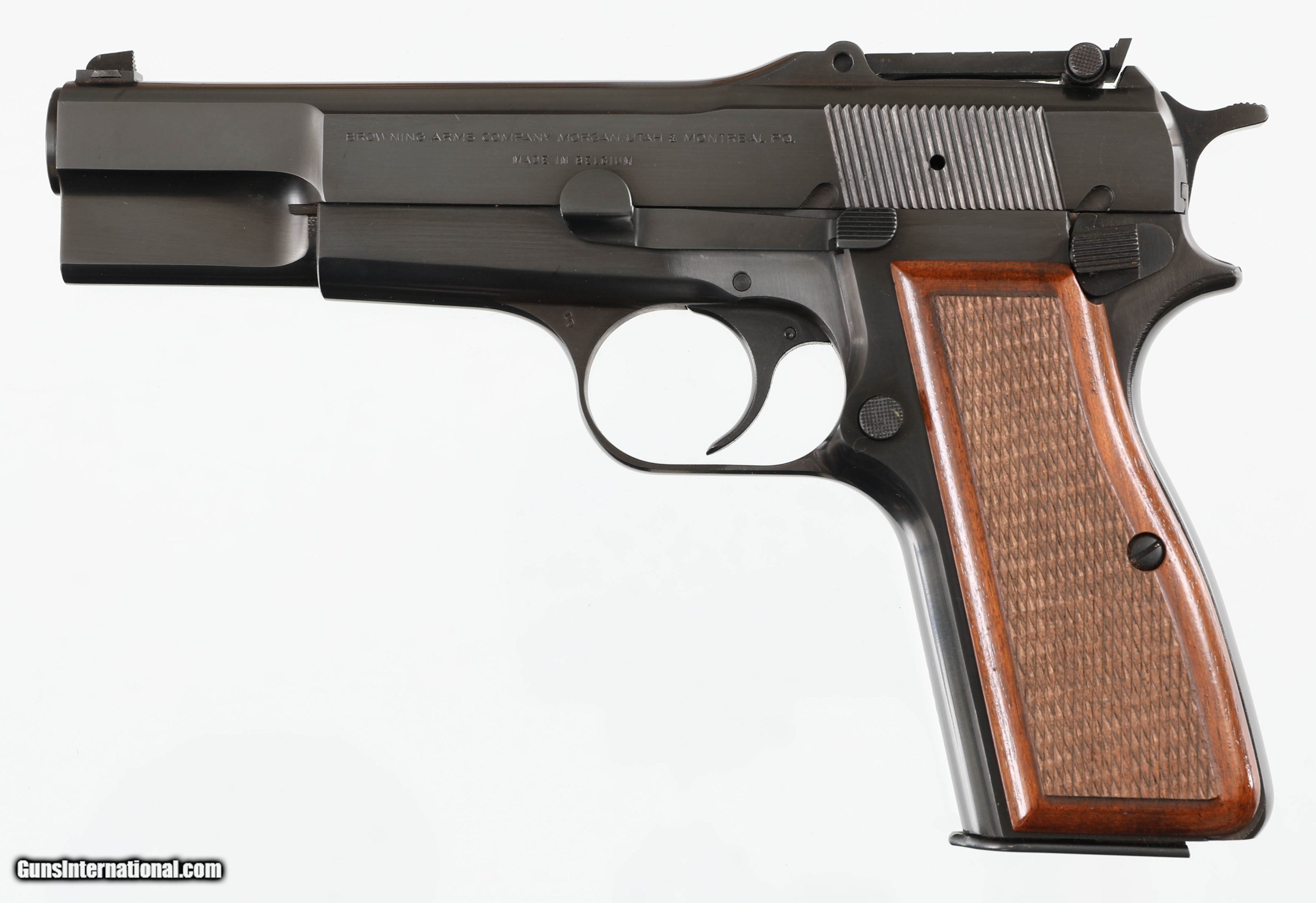 BROWNING HI POWER 9MM PISTOL WITH TANGENT REAR SIGHT (1976