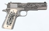 COLTGOVERNMENT ENGRAVED45 ACPPISTOL(LISA TOMLIN COMMEMORATIVE - 1 OF 400)NIB - 1 of 13