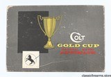 COLT
1911
GOLD CUP
"NATIONAL MATCH"
45 ACP
PISTOL
YEAR 1966 BOX AND PAPERS - 15 of 18