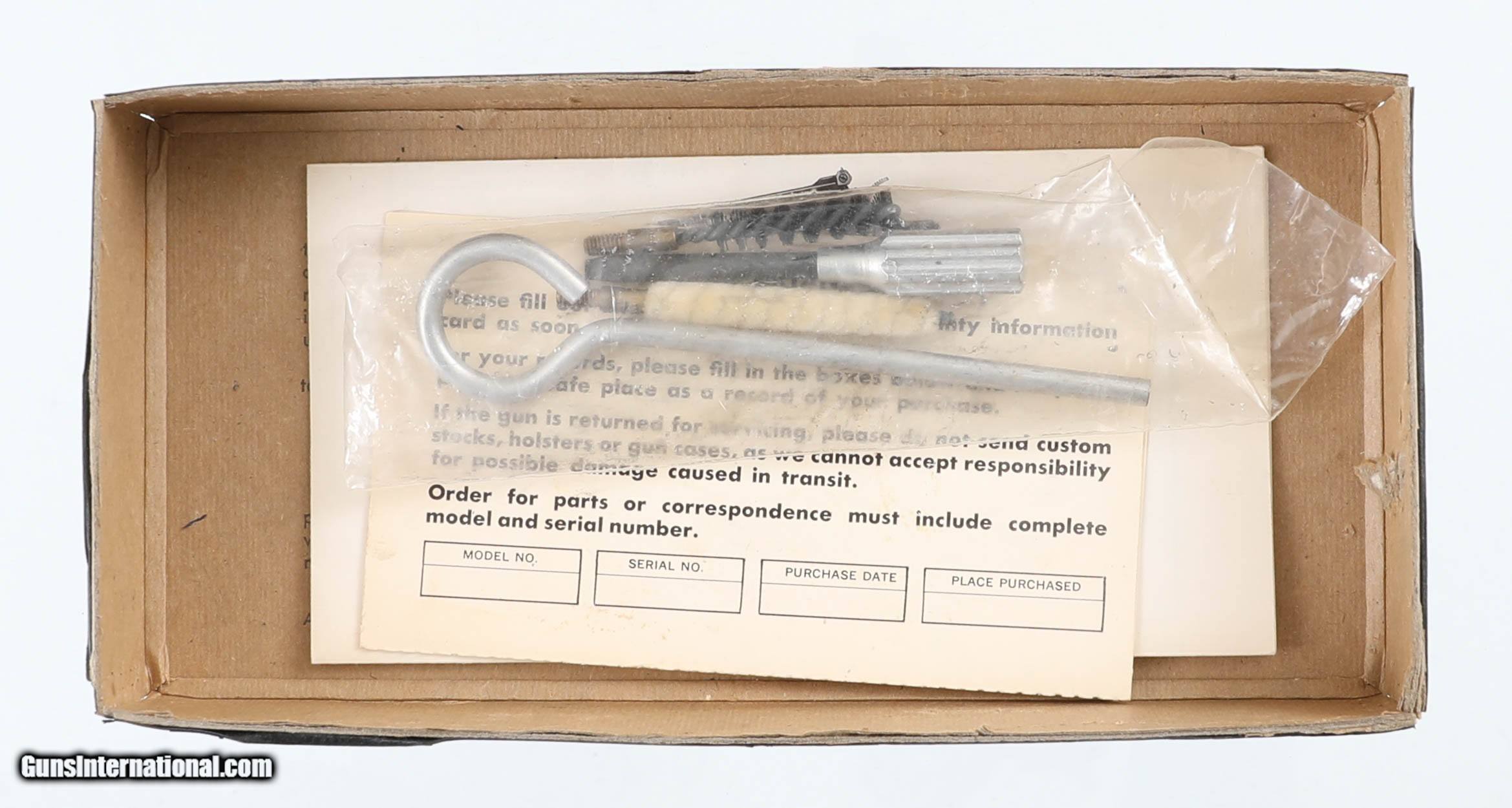 SMITH & WESSON MODEL 31-1 32 S&W LONG REVOLVER BOX AND PAPERS