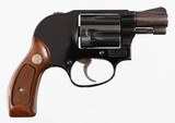 SMITH & WESSON
MODEL 38
38 SPECIAL
"AIRWEIGHT"
REVOLVER