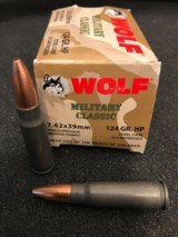 WOLF (Military Classic) 7.62 X 39mm - 124 Gr. Hollow point / Steel case! - 3 of 4
