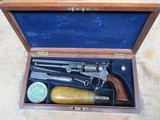 Colt model 1849 pocket revolver London address cased in original factory case with accessories.. - 1 of 15