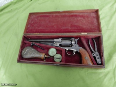 REMINGTON NEW MODEL ARMY 44cal percussion REVOLVER aka MODEL 1858 CASED