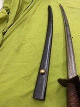 US model 1860 AMES NAVAL CUTLASS ORIGINAL MADE 1862 with REPRO SCABBARD - 7 of 15