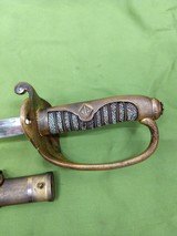JAPANESE NAVAL SWORD & SCABBARD MEIJI PERIOD 1886-1912 - 3 of 14