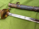 JAPANESE NAVAL SWORD & SCABBARD MEIJI PERIOD 1886-1912 - 8 of 14