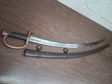 MODEL 1840 MOUNTED ARTILLERY SABER & SCABBARD - 6 of 15