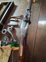 SMITH JENNINGS 1st model REPEATING RIFLE 54cal PERCUSSION with LOADING TOOLS & CASE 1850 - 11 of 15