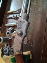 SMITH JENNINGS 1st model REPEATING RIFLE 54cal PERCUSSION with LOADING TOOLS & CASE 1850 - 9 of 15