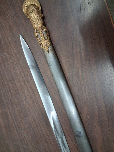 US CIVIL WAR model 1850 FIELD & STAFF OFFICER'S SWORD & SCABBARD F. HORSTER - Image 6 of 15