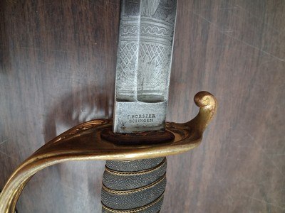 US CIVIL WAR model 1850 FIELD & STAFF OFFICER'S SWORD & SCABBARD F. HORSTER - Image 10 of 15