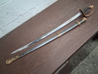US CIVIL WAR model 1850 FIELD & STAFF OFFICER'S SWORD & SCABBARD F. HORSTER - Image 7 of 15