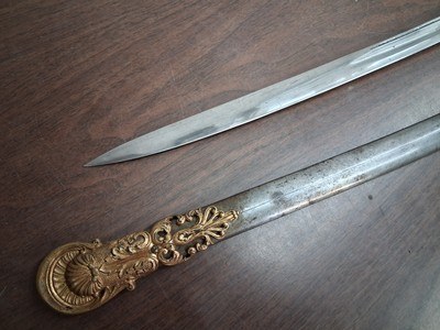 US CIVIL WAR model 1850 FIELD & STAFF OFFICER'S SWORD & SCABBARD F. HORSTER - Image 12 of 15