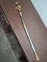 US CIVIL WAR model 1850 FIELD & STAFF OFFICER'S SWORD & SCABBARD F. HORSTER - Image 1 of 15