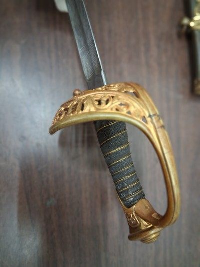 US CIVIL WAR model 1850 FIELD & STAFF OFFICER'S SWORD & SCABBARD F. HORSTER - Image 15 of 15