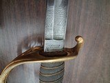 US CIVIL WAR model 1850 FIELD & STAFF OFFICER'S SWORD & SCABBARD F. HORSTER - Image 10 of 15