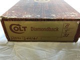 Colt Diamondback 4" Barrel Un-spun cylinder w/ box, and paperwork - 2 of 13