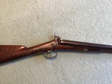 Circa 1850, 12 Gauge double barrel percussion shotgun by J Manton - 2 of 15