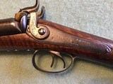 Circa 1850, 12 Gauge double barrel percussion shotgun by J Manton - 6 of 15