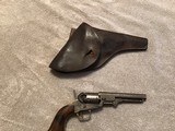 Model 1849 Colt percussion revolver 5” barrel with old leather flap holster. - 3 of 15