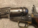 Model 1849 Colt percussion revolver 5” barrel with old leather flap holster. - 8 of 15