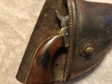 Model 1849 Colt percussion revolver 5” barrel with old leather flap holster. - 6 of 15