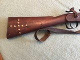 Antique Civil war era Enfield style percussion Carbine length 58 caliber musket - 5 of 14