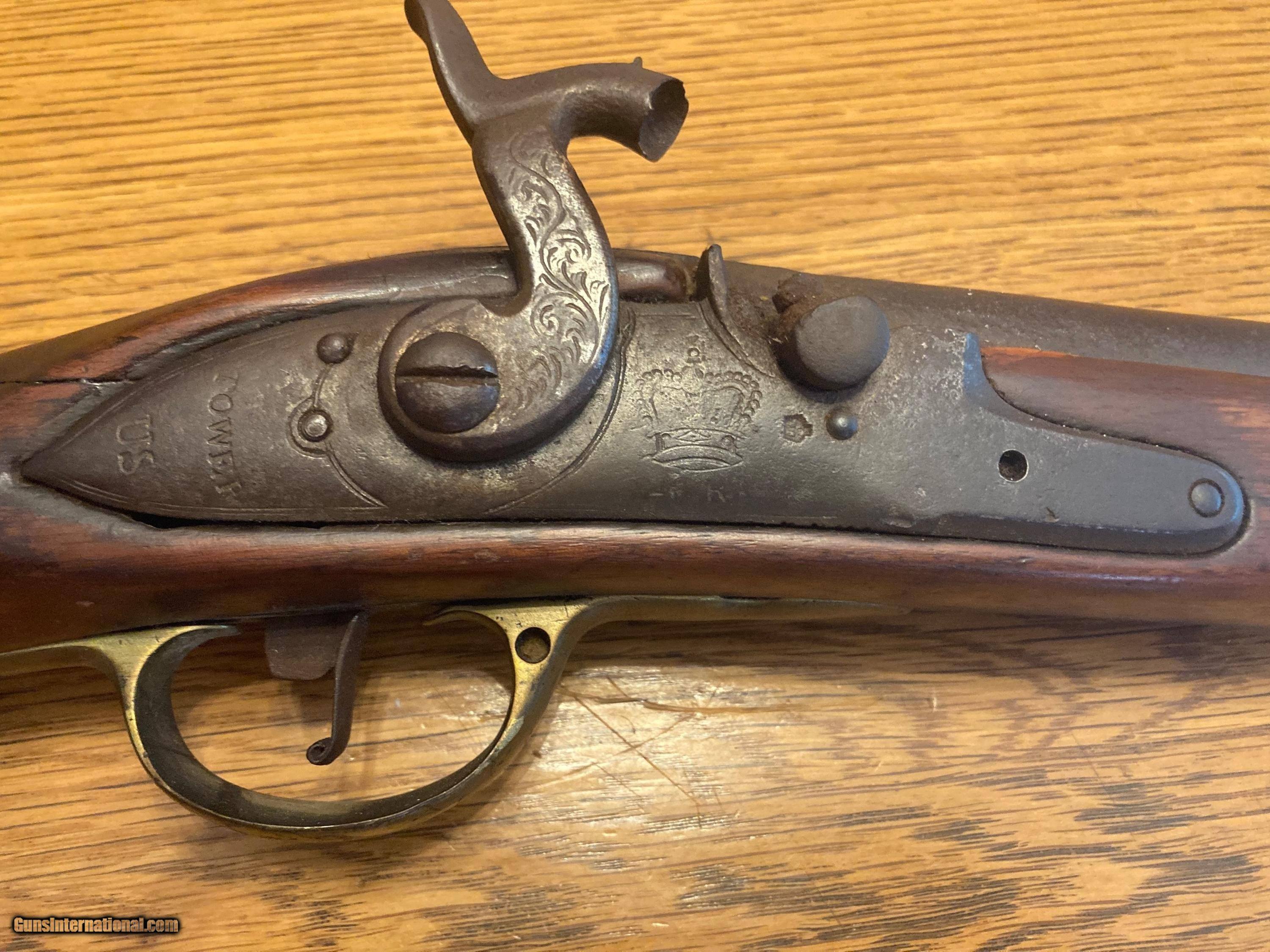 US Surcharged Tower Brown Bess Flintlock Converted to Percussion