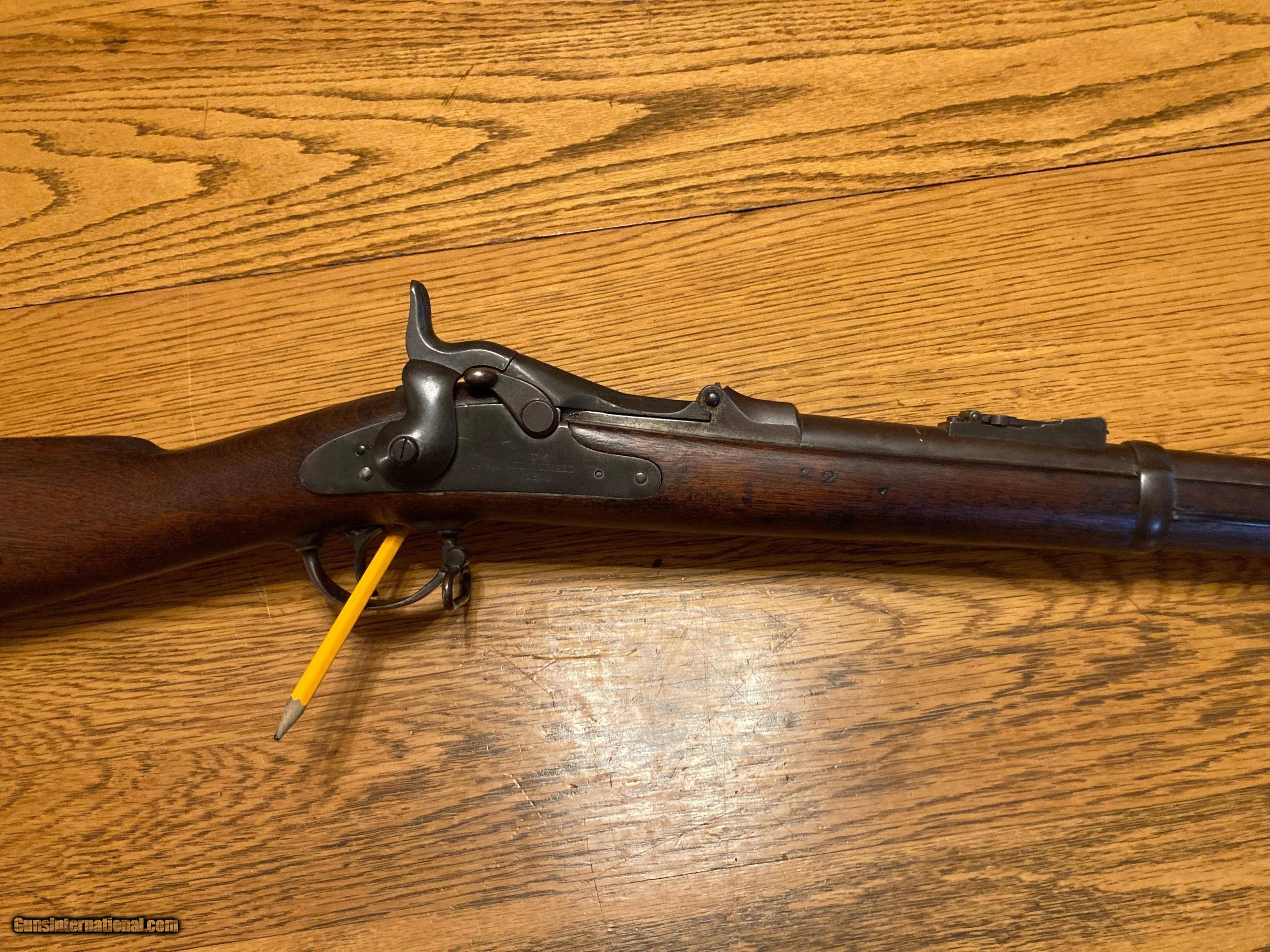 Us Springfield Model 1873 45 70 Trapdoor Army Rifle