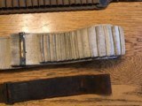 Antique 45-70 and 30-40 ammo belts and cartridge box and 1874 leather NJ belt. - 9 of 15