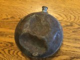 Original Antique Dug Civil War smooth side canteen with Initials - 4 of 7
