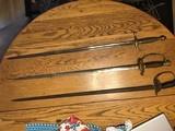 3 Swords, US 1862 Musicians (non com) Sword, US GAR Sword, WW1 Prussian Sword. - 1 of 14
