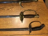 3 Swords, US 1862 Musicians (non com) Sword, US GAR Sword, WW1 Prussian Sword. - 10 of 14