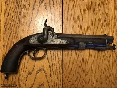 Original British P 1858 East India company Percussion Pistol marked Birmingham 1867