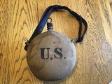 Antique US Army Indian wars or Spanish American war period Canteen - 2 of 12