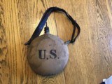 Antique US Army Indian wars or Spanish American war period Canteen - 11 of 12