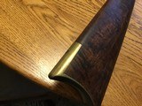 Original Antique percussion circa 1850’s Kentucky full stock long rifle approximately 54 caliber - 9 of 13
