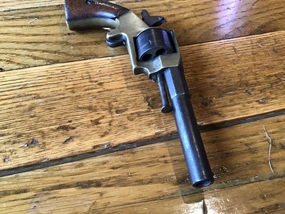 Original antique civil war era Plant or Prescott 32 caliber cartridge revolver