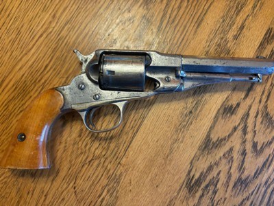 Antique Remington Police model cartridge conversion Nickle plated - Image 2 of 15