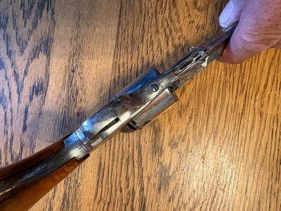 Antique Remington Police model cartridge conversion Nickle plated - Image 4 of 15