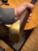 Original Antique Smooth bore circa 1840 approximately 69 caliber smooth bore musket - 4 of 15
