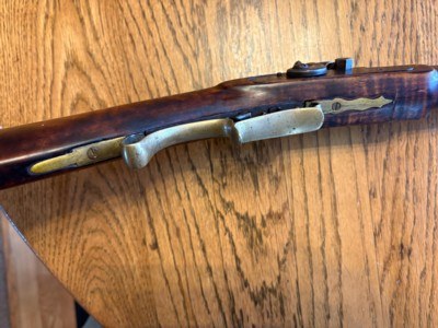 Original Antique Circa 1850 Kentucky half stock rifle - Image 4 of 15